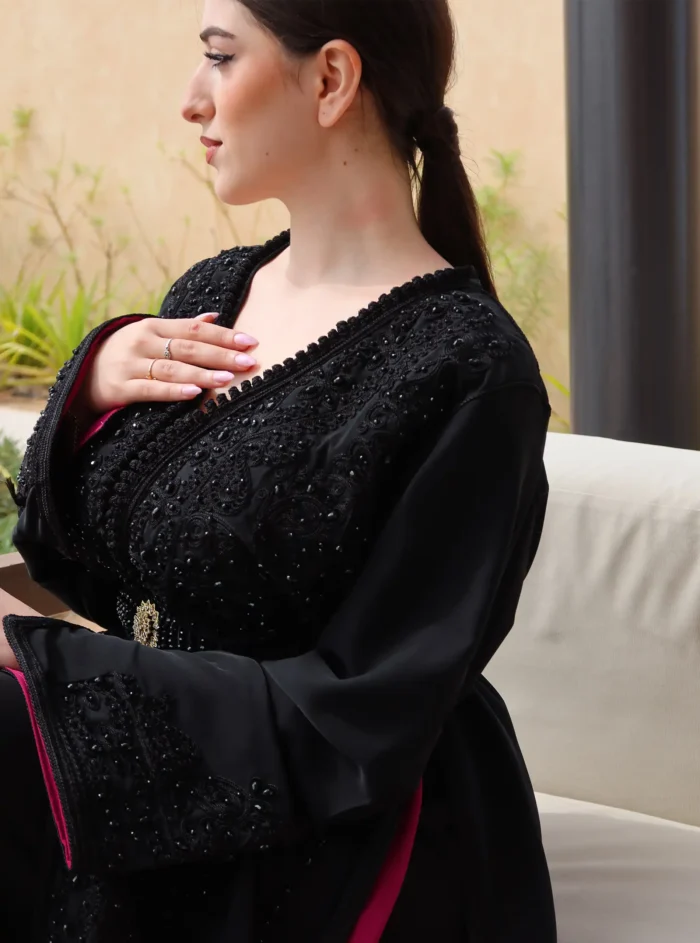 Black And Purple Caftan - Image 5