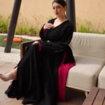 Black And Purple Caftan