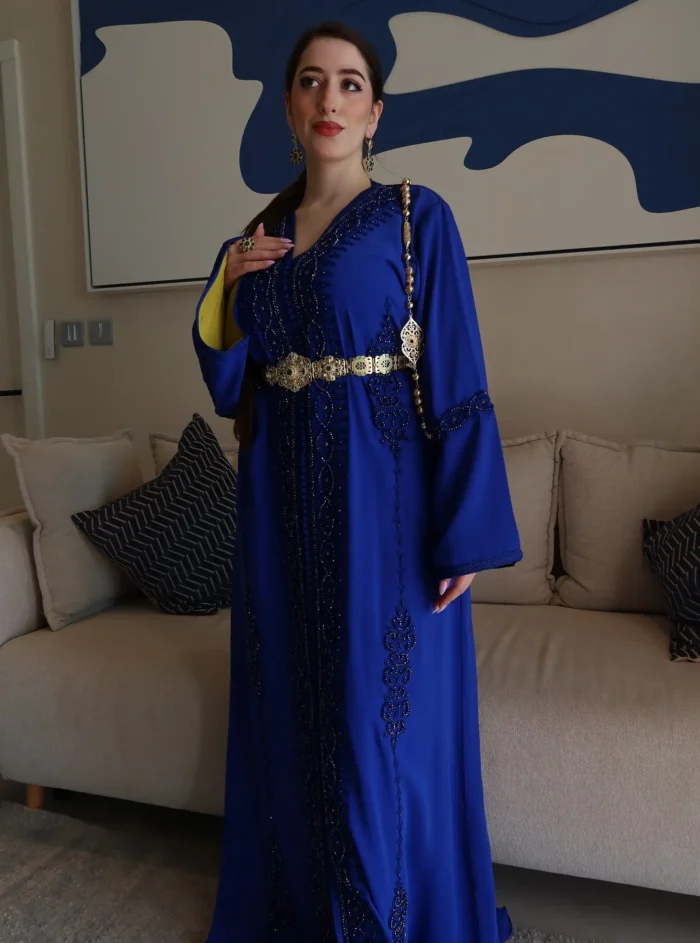 Blue And Green Caftan - Image 4