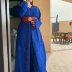 Blue And Orange Caftan