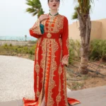 Gold Orange And Green Caftan