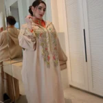 Jellaba Orange & Beige Two Pieces