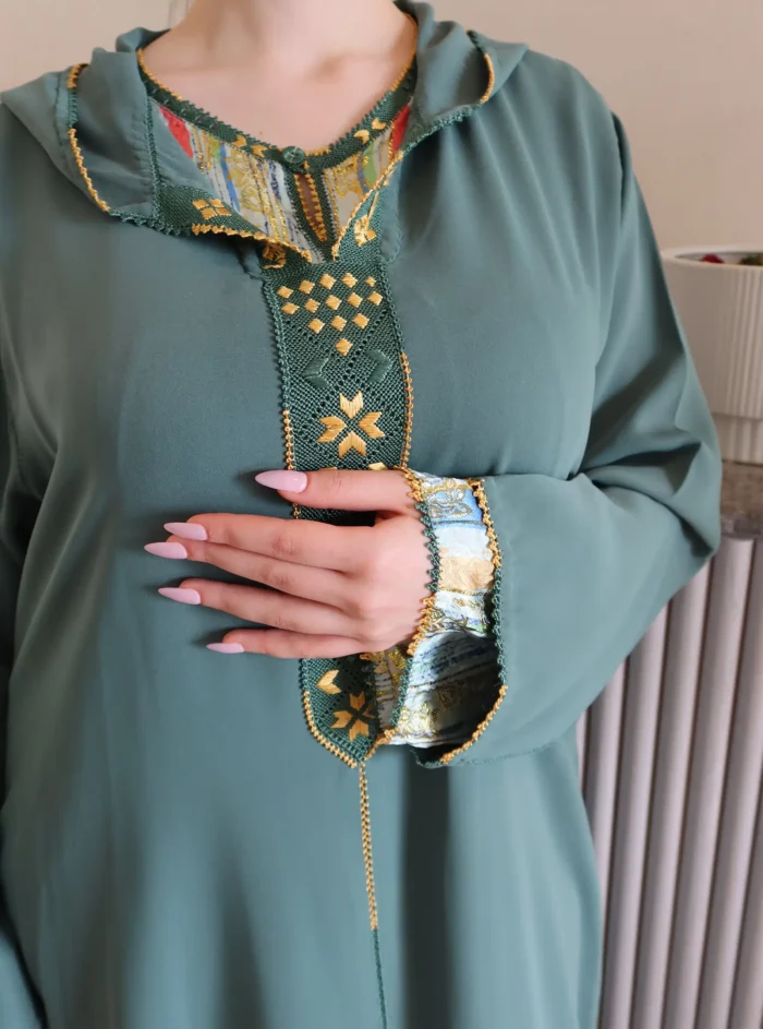 Jellaba Randa Green Two Pieces - Image 2