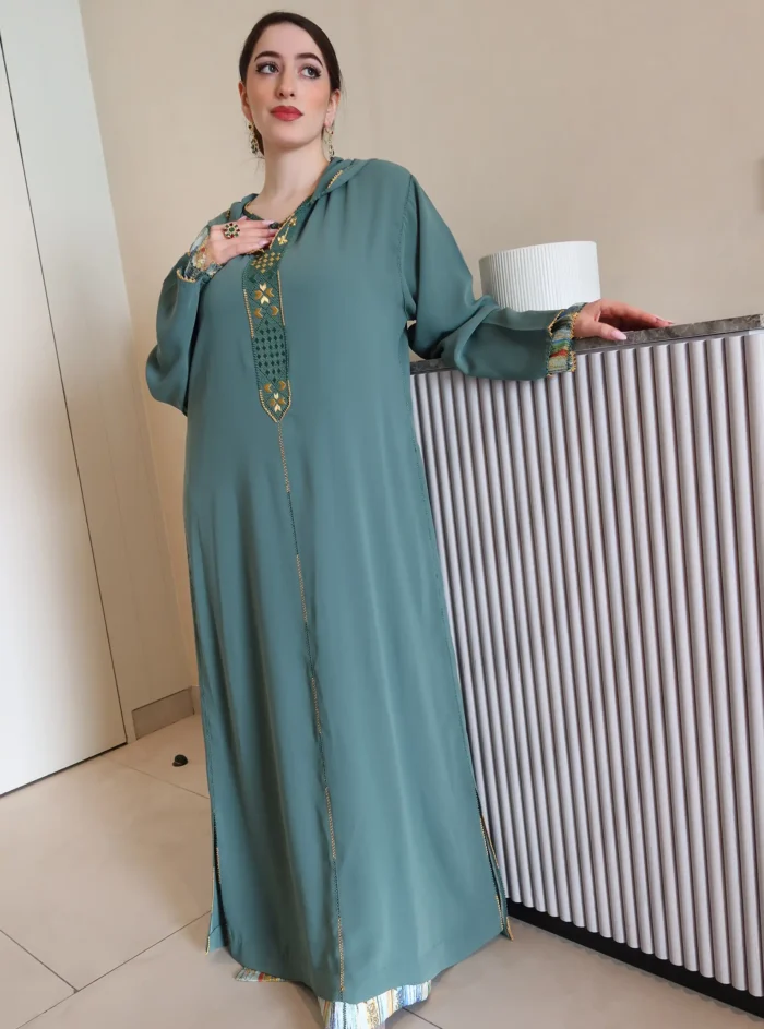 Jellaba Randa Green Two Pieces - Image 3