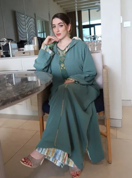 Jellaba Randa Green Two Pieces